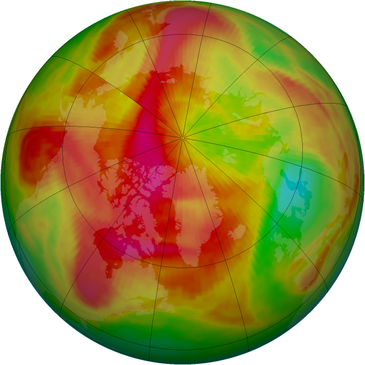 Arctic ozone map for 26 March 1982